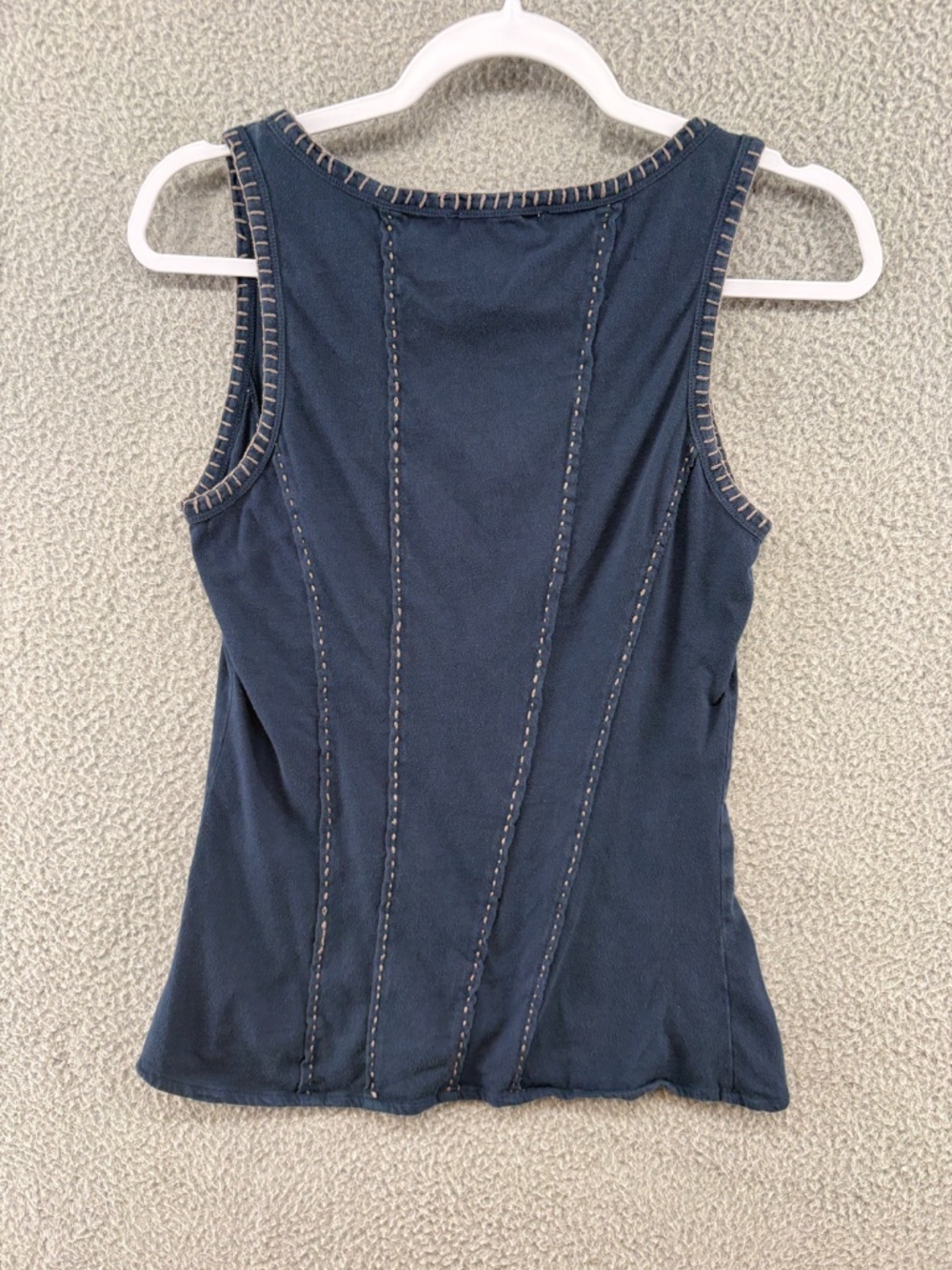 Idyllwind Shiloh Cami Navy Contrast Stitch Western Corset Tank Top S - Picture 4 of 12